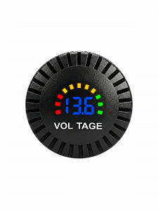 Врезной вольтметр с экраном для лодок и авто12-24В TDS TS-CAU59 Синий